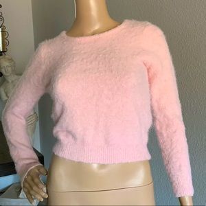 Fuzzy Cropped Sweater